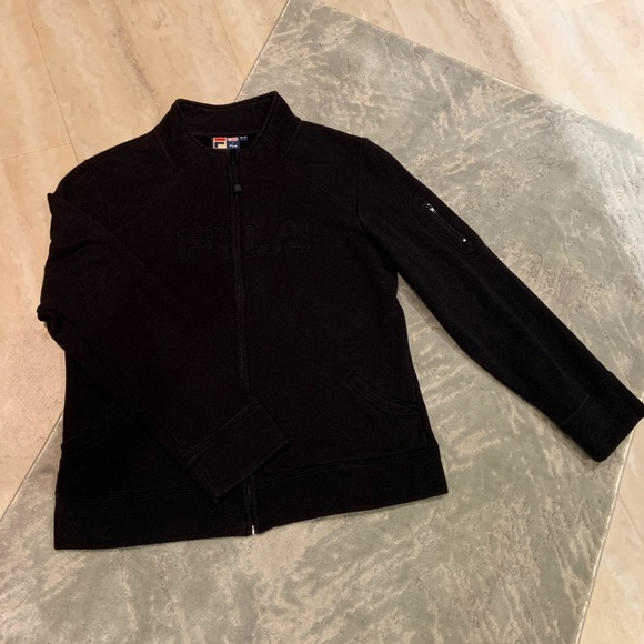 Fila Jackets & Blazers - Fila Black Zippered Jacket